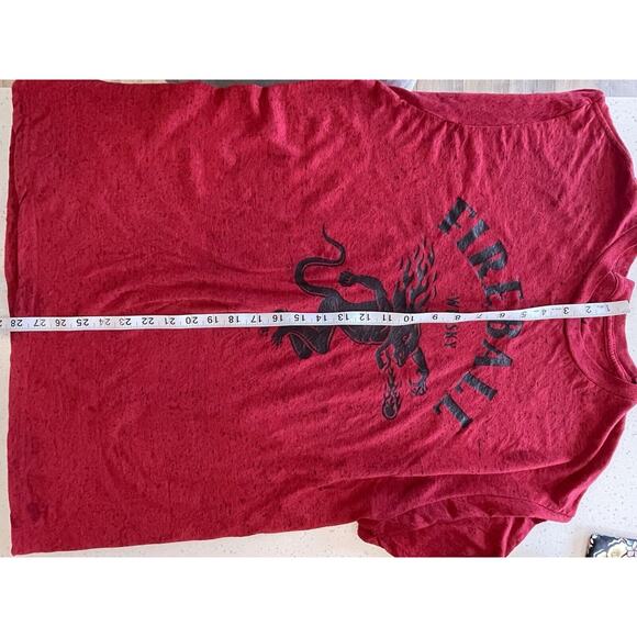 Fireball Whiskey Devil Logo T‎ Shirt Men's XL Red Short Sleeve - Picture 6 of 7